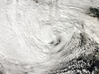 Hurricane Sandy satellite image