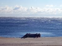 Sea smoke photo