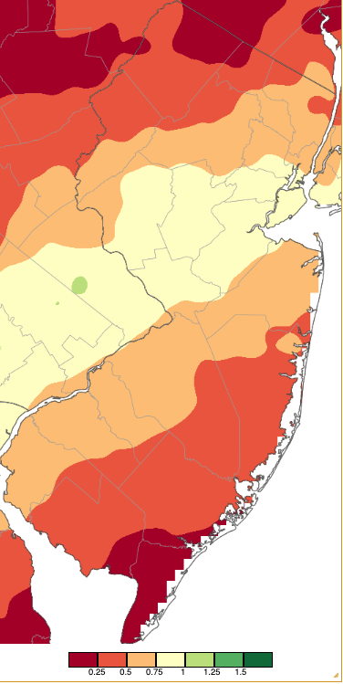 Precipitation across New Jersey on December 27th through December 29th based on data collected from NWS Cooperative, CoCoRaHS, and NJWxNet weather station observations.