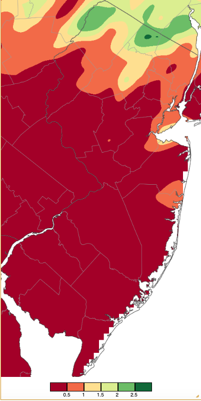 Precipitation across New Jersey from 8 AM on July 5th through 8 AM July 7th using NWS Cooperative, CoCoRaHS, NJWxNet, and other professional weather station observations.