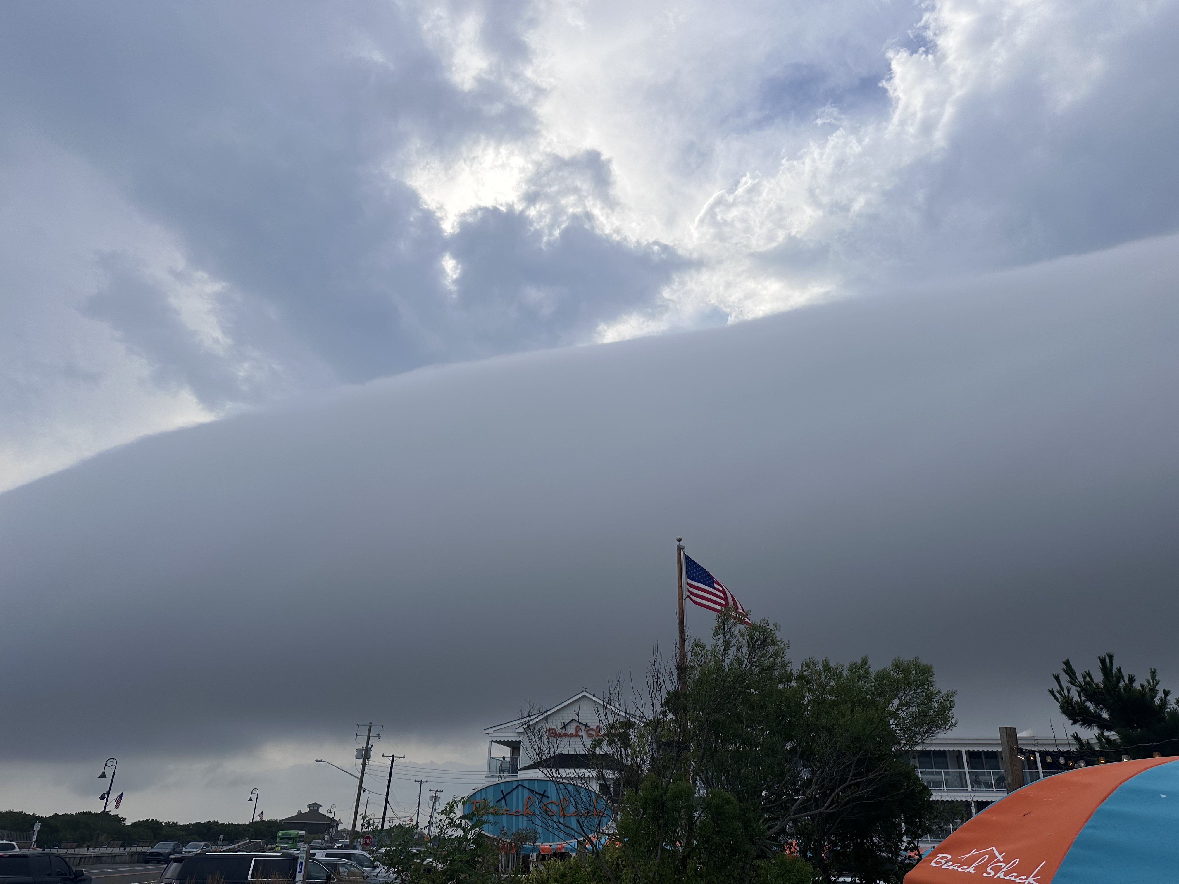 A roll cloud over Cape May on August 18th (courtesy of J. Read).