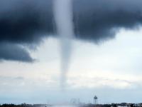 A waterspout over Barnegat Bay on May 8th near Seaside Heights