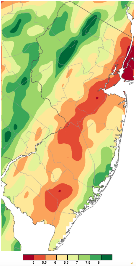 December 2020 PRISM precipitation estimate map