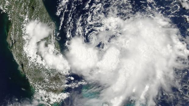 July 1 satellite photo of Tropical Storm Arthur, just off the coast of Florida. (Photo: NASA / ABC News)