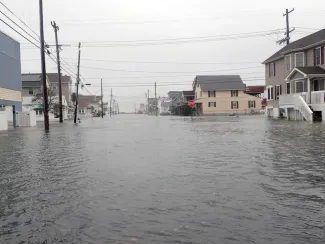 Tidal flooding in North Wildwood (Cape May County) on October 12th caused by a stalled nor'easter just off the coast. 